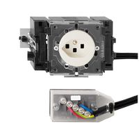 Presa INS FH T23 L3 bianco 49…69mm per cavo piatto Technofil