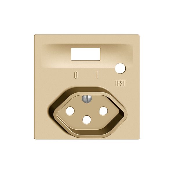 Frontset EDIZIOdue zu FI-Steckdose sand