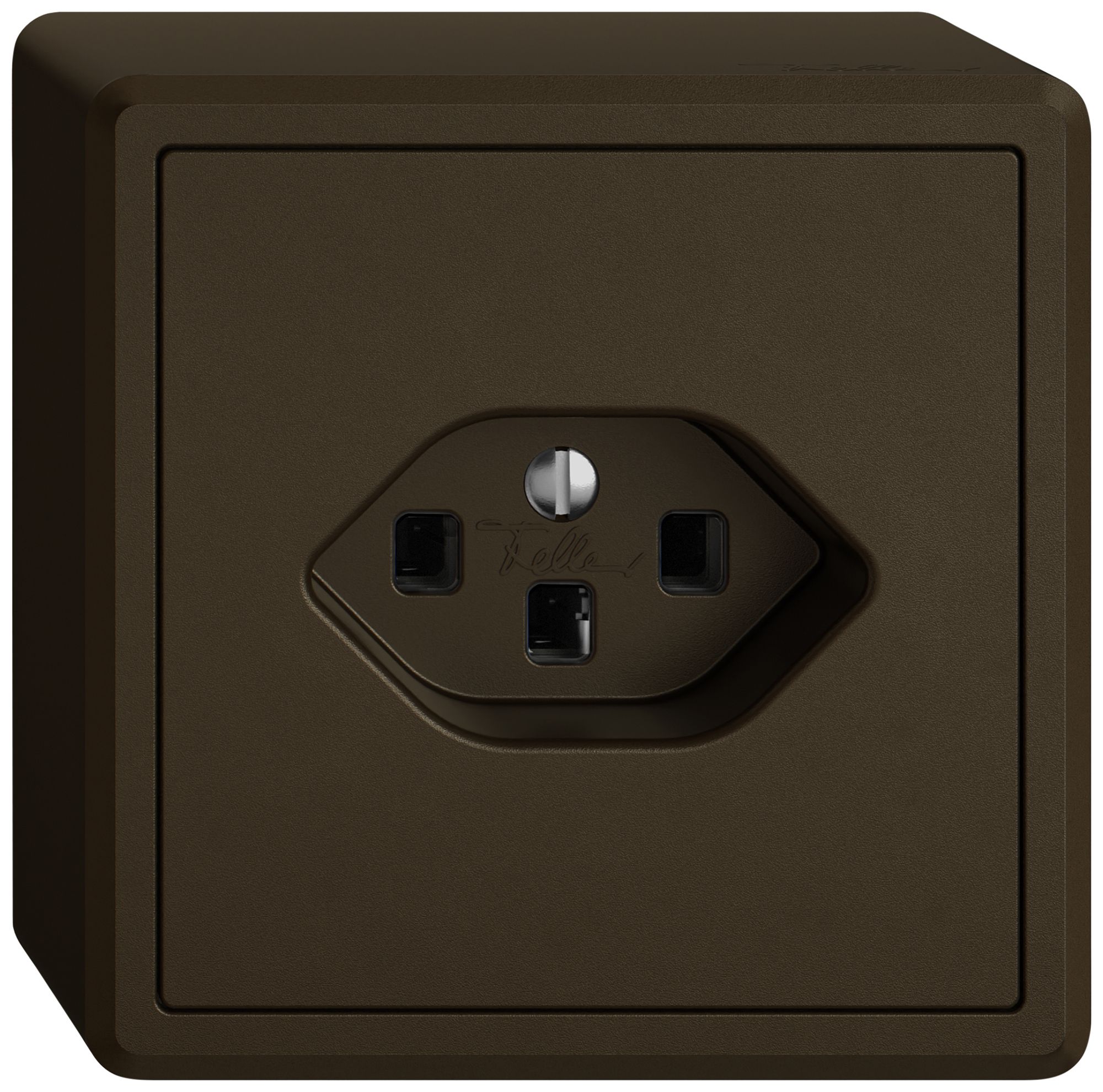 AP-Steckdose EDIZIO.liv SNAPFIX® 1×T23 br