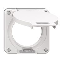 Deckel mit Klappdeckel NEVO Ø60mm abschliessbar ws (Dicht.sz)