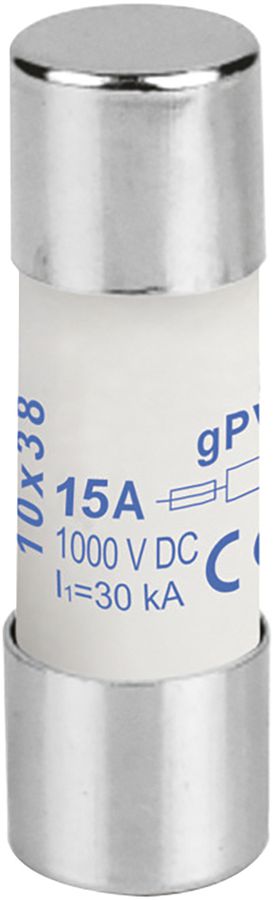 PV-Apparatesicherung Weidmüller, 15A gPV 1000VDC, Keramik, 10×38mm