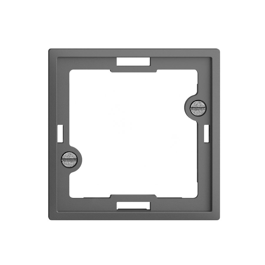 Placca frontale EDIZIOdue grigio scuro per lampada spia piatta