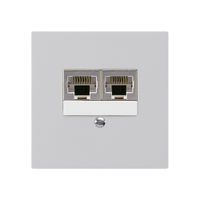 UP-Dose kallysto 2×RJ45s getrennt hellgrau
