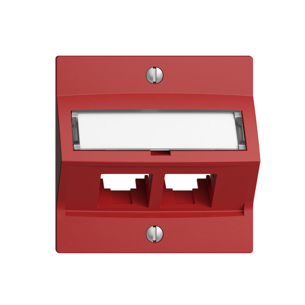 Kit di montaggio S-One EDIZIOdue F per 2×RJ45 obliquo, berry