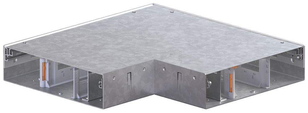 Angle plat tehalit BKB inférieur extérieur pour canal de sol 300×450×80mm