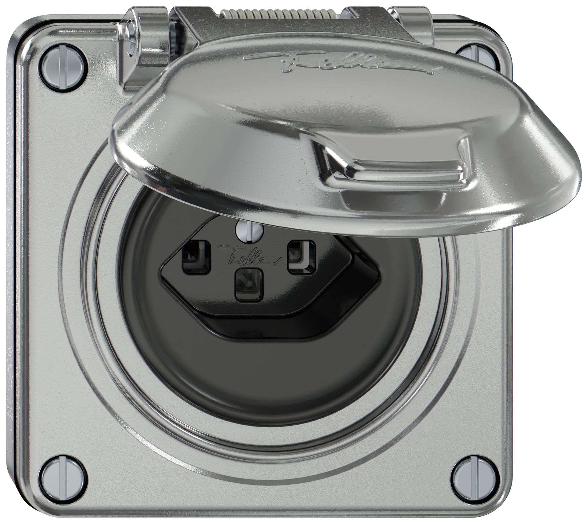 Presa INC ELEMENT SNAPFIX® 1×tipo 23 16A 250V con coperchio IP20 all