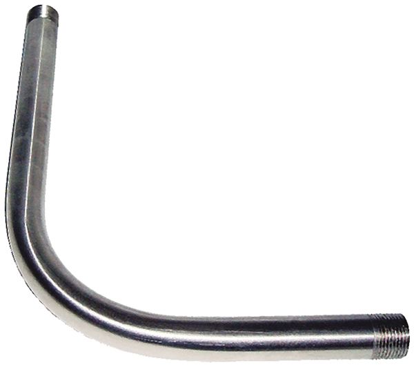 Coude avec filet acier inox. M32