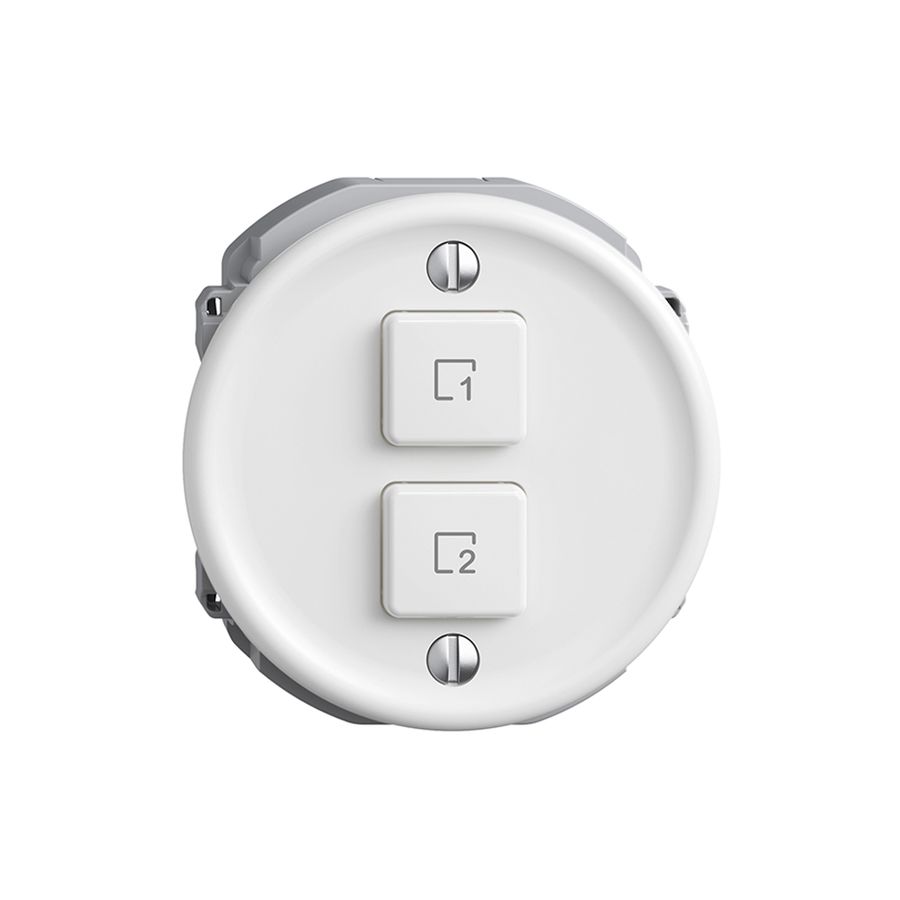 Commande pour poussoir scène 2 scènes vert./2T WLAN Sdue Wiser blanc