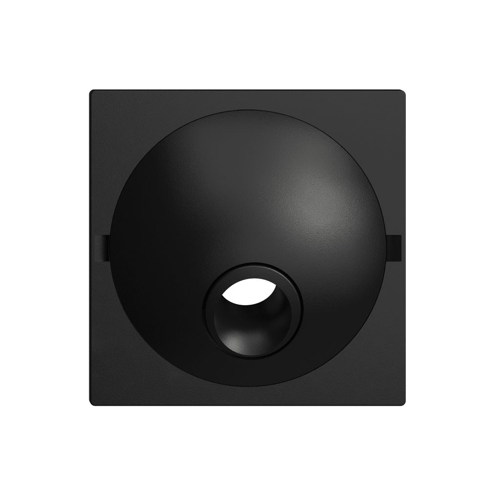 Frontplatte EDIZIOdue schwarz, für Anschlussdose