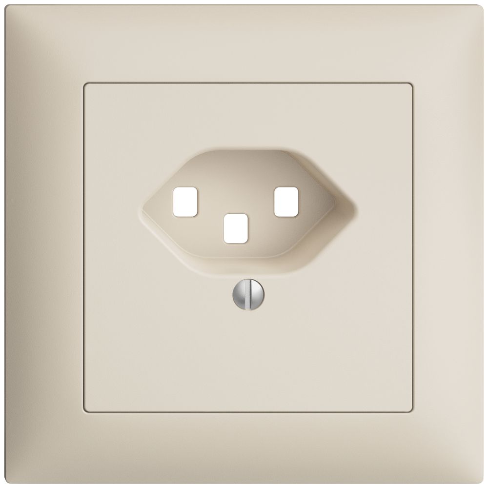 UP-Frontset EDIZIOdue crema 88×88mm 1×T23