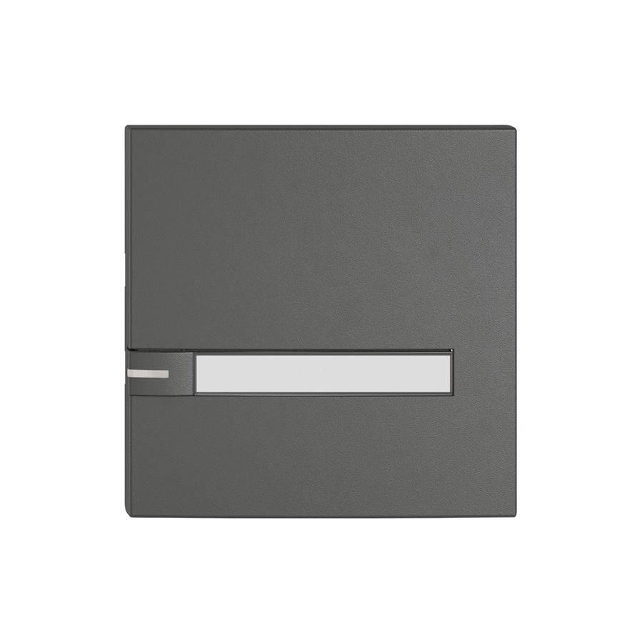 Poussoir 1/1 EDIZIO.liv SNAPFIX® p.KNX&UNI a.LED a.étiquette comm.1touch.grf