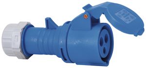 Kupplungssteckdose Brennenstuhl CEE 16A 2L+PE 230V 6h blau Ø65×135mm IP44