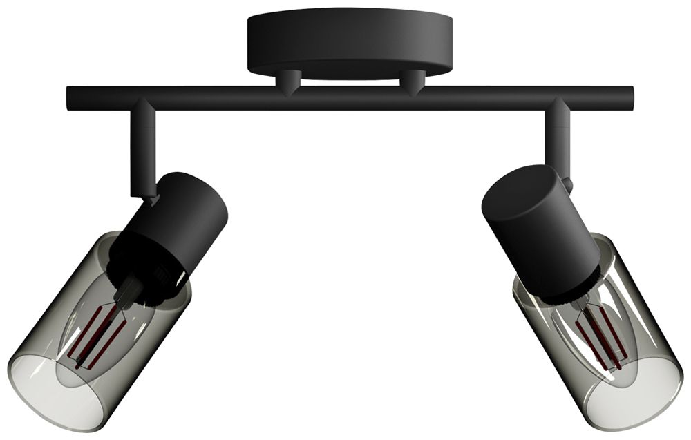 Spot Philips Palms E14 2×25W 274×162mm noir