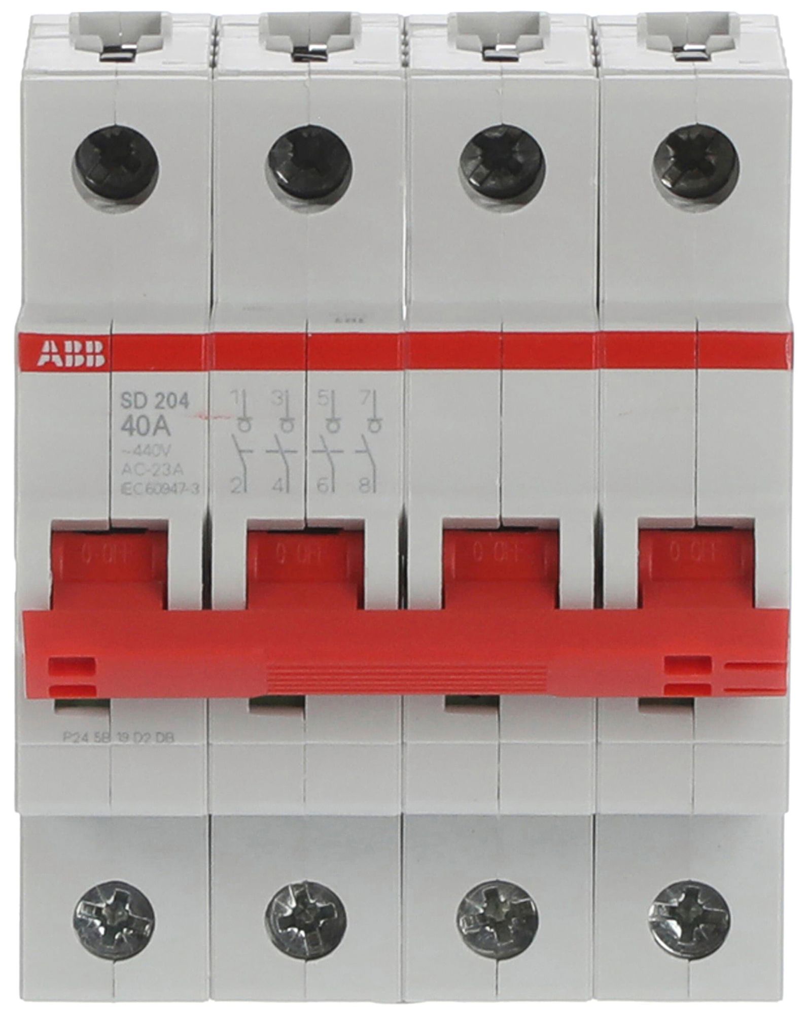 REG-Lasttrennschalter ABB pro M compact SD204/40 40A 4P 440V 4TE