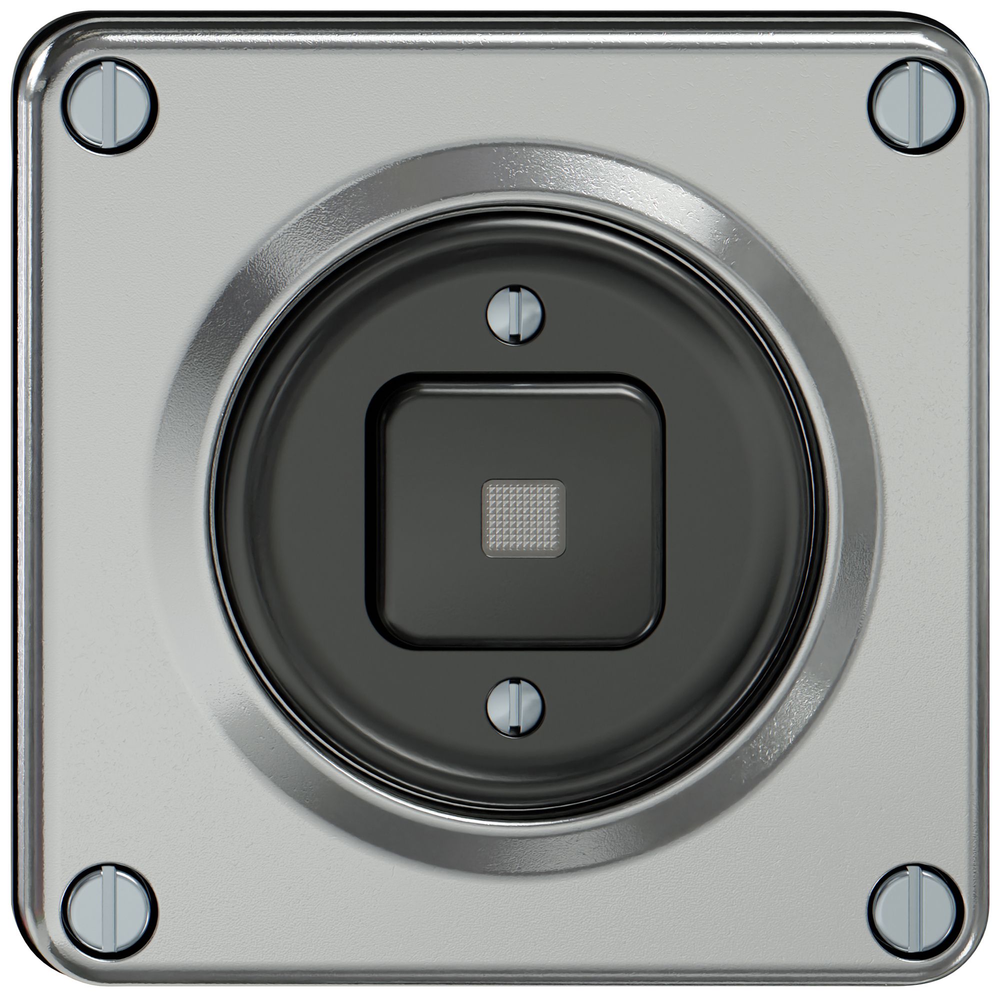 Leuchtdruckschalter ELEMENT Schema 6/1L 16A 250V LED aluminium