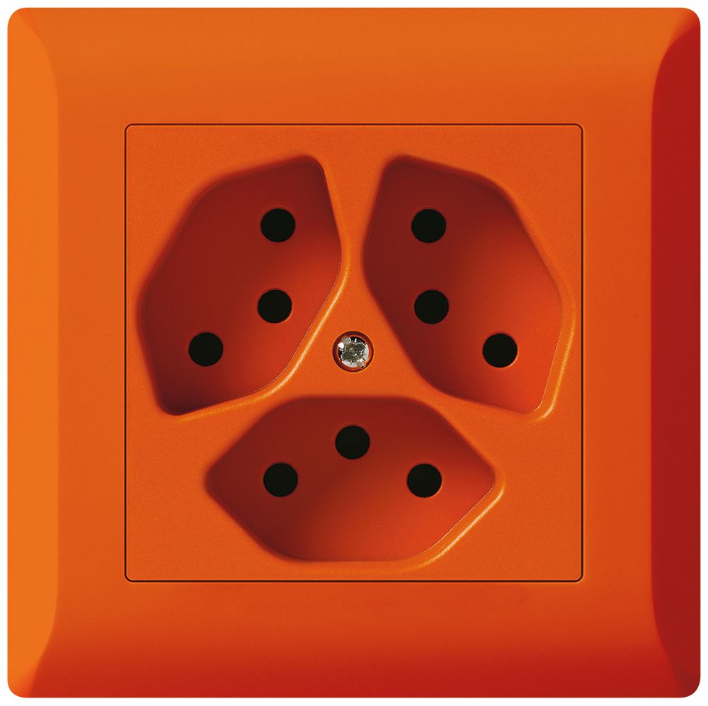 UP-Steckdose kallysto.line 3×T13 orange