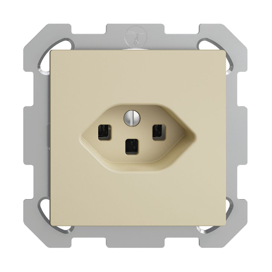 UP-Steckdose EDIZIOdue T23 16A vanille, mit Steckklemmen