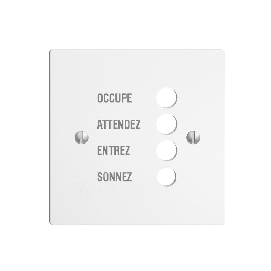 Frontplatte EDIZIOdue weiss französisch