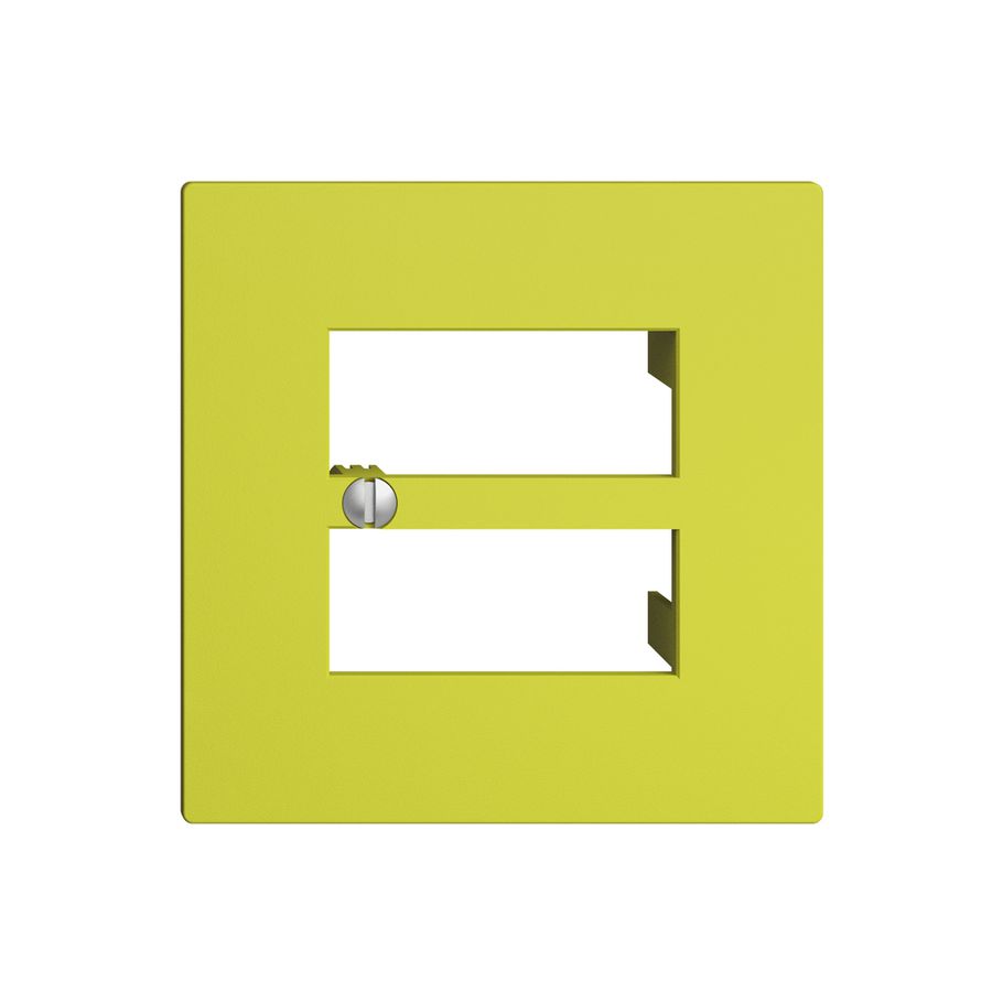 Placca frontale 4×RJ45 EDIZIOdue lemon R&M swissline