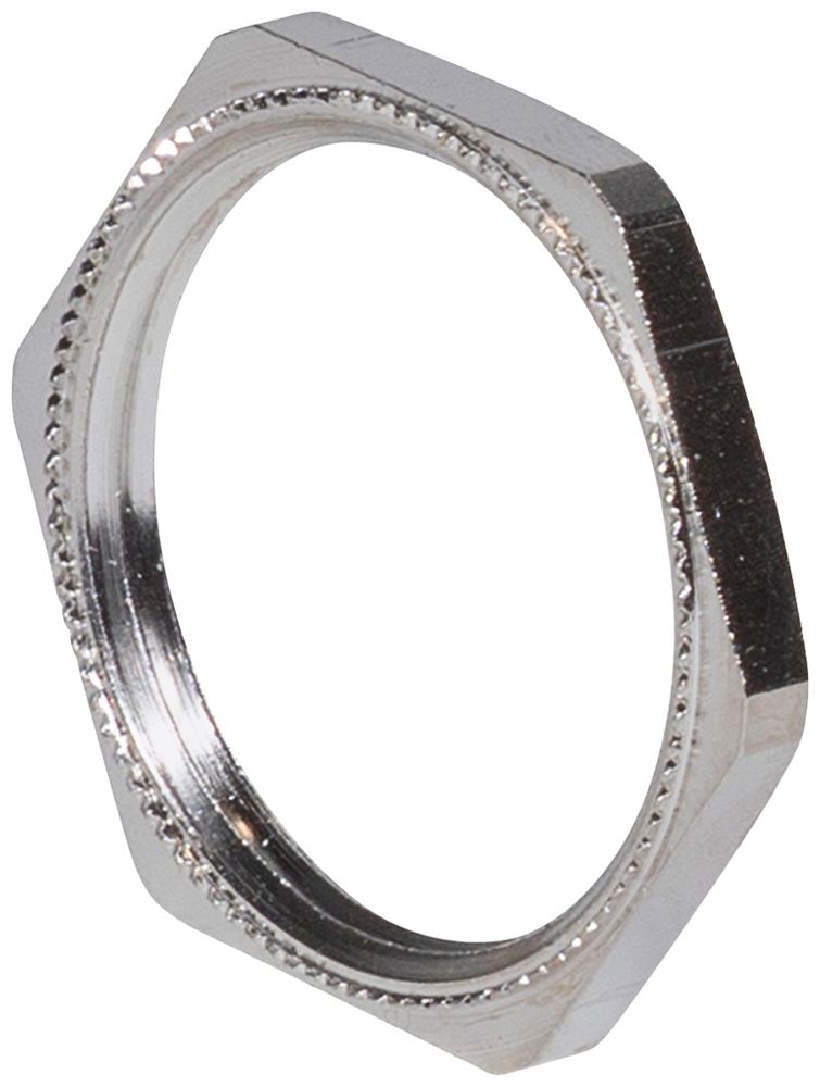 Gegenmutter Plica MS EMV, PG13.5 Messing vernickelt