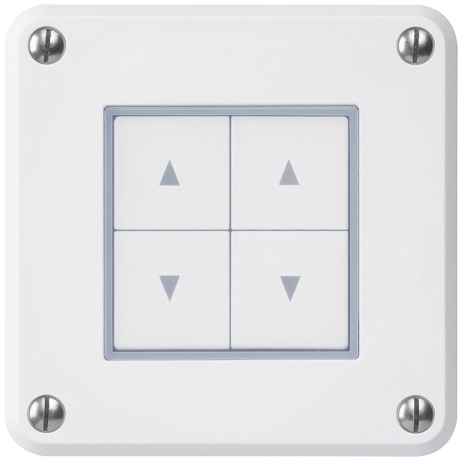Interrupteur pour stores ENC robusto IP55 blanc avec 4 touches de fonction combi