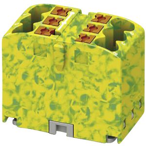 Verteilerblock PX PTFIX 6X2,5 GNYE