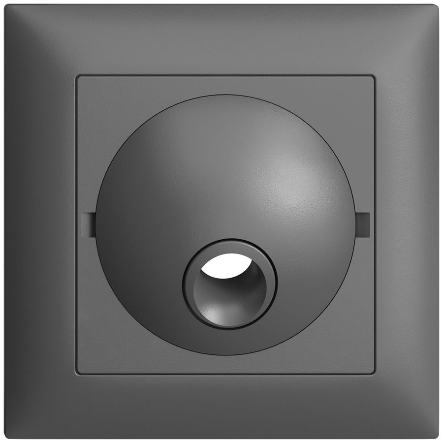 UP-Frontset, EDIZIOdue dunkelgrau 88×88mm für Anschlussdose