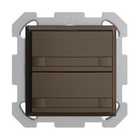 Pulsante KNX RGB INC EDUE, 250mW, s.LED, carta, 2×pulsante, C.2×T., cof