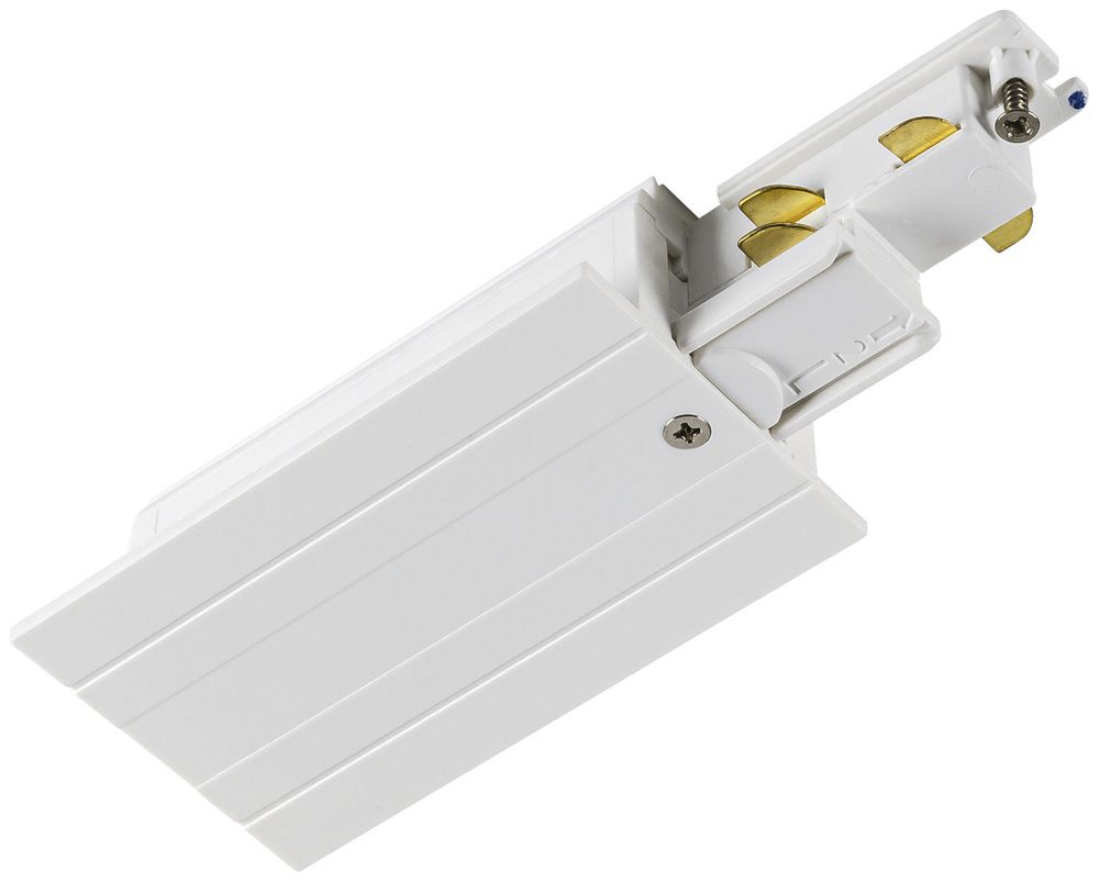 Alimentation finale SLV S-TRACK DALI 5×2.5mm² droite blanc