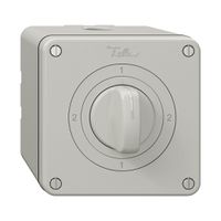 NAP-Drehschalter NEVO, 3/1L, mit Drehgriff, KS, 2-1-2-1, lichtgrau