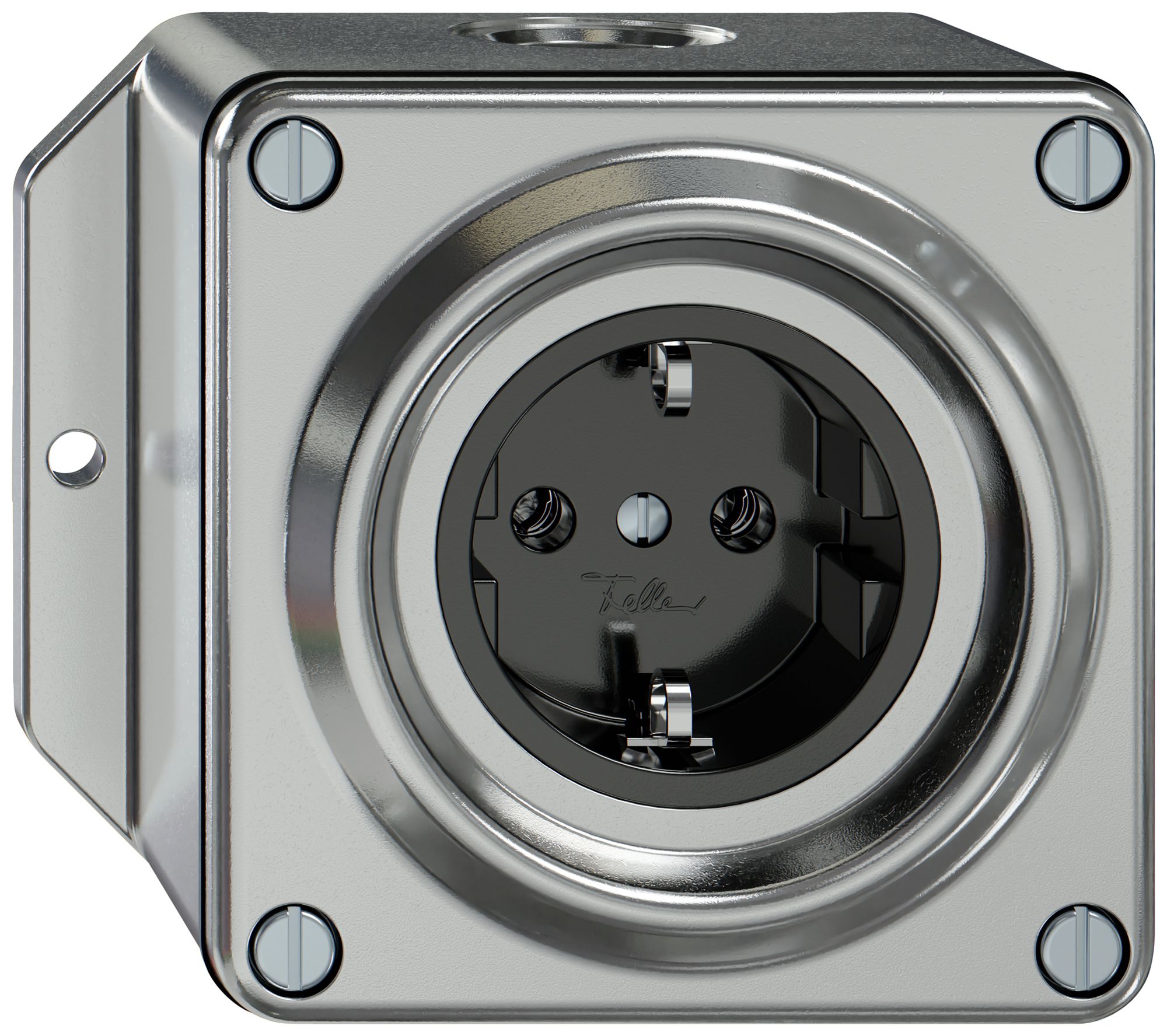 Prise AP ELEMENT SNAPFIX® SCHUKO 16A 250V IP20 alu