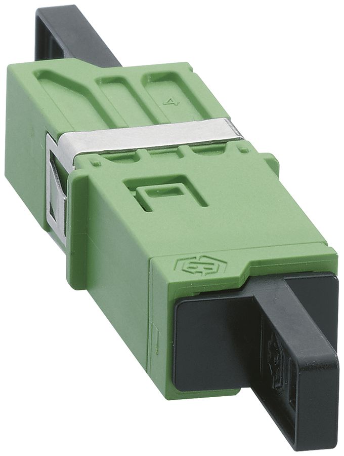 LWL-Kupplung Hager HMS E2000 APC SM grün