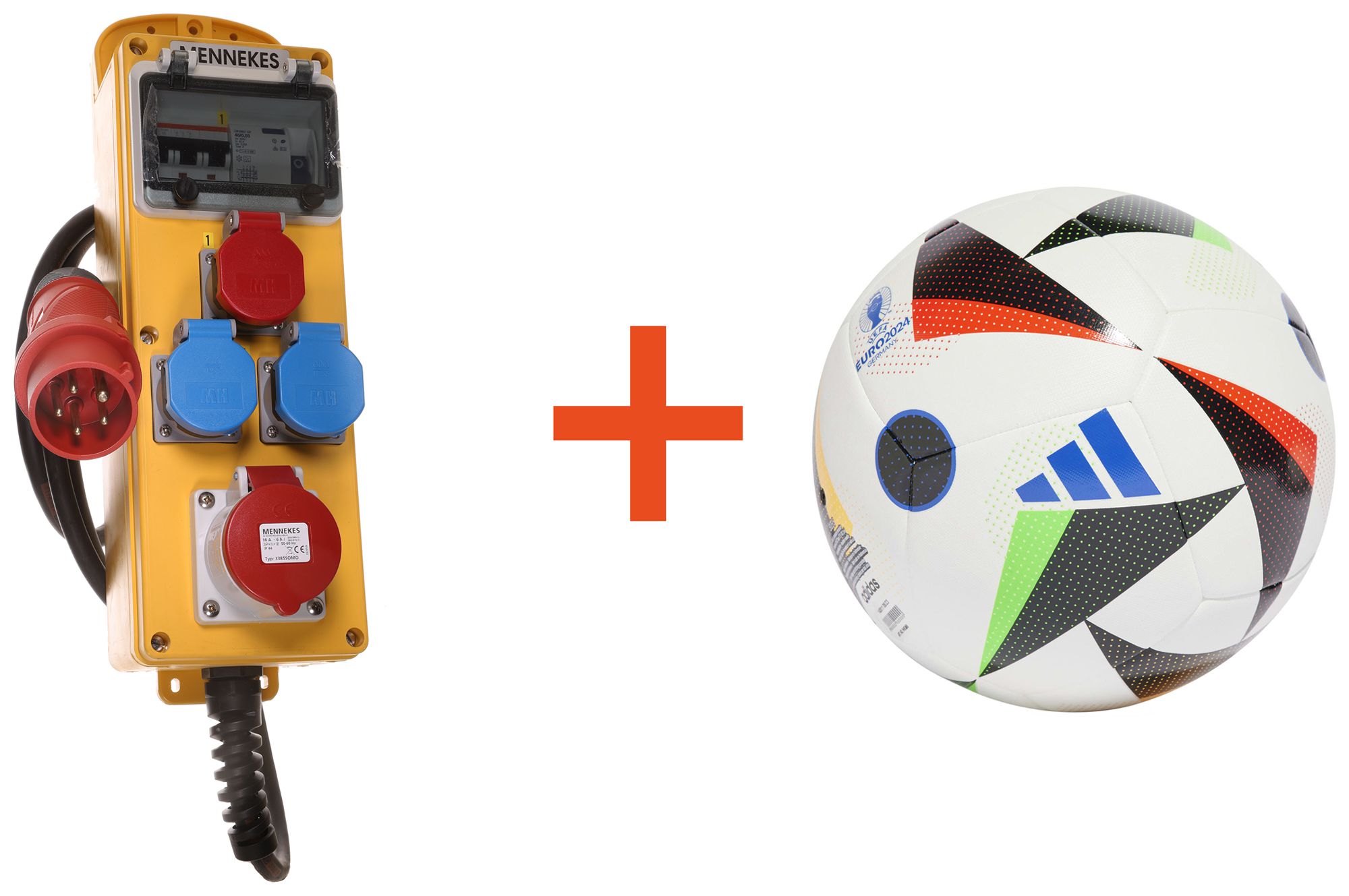 Set di distributore di corrente Mennekes 1×EverGum 7106982 e 1×ADIDAS EM24
