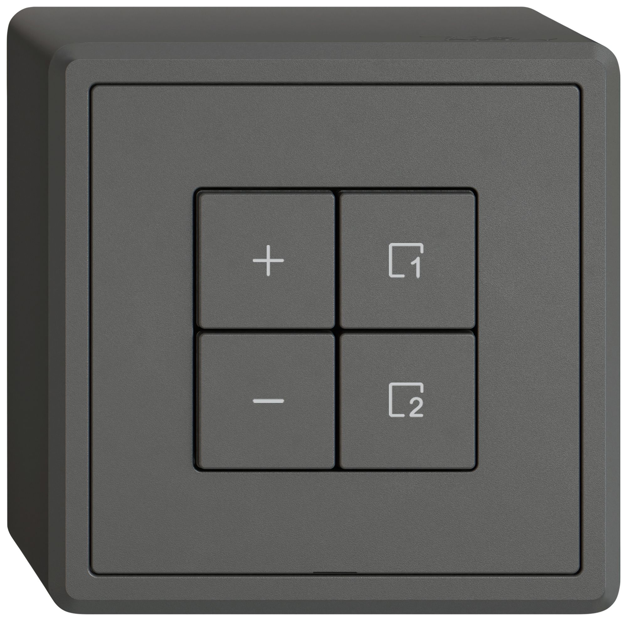 Variateur Uni-LED AP EDIZIO.liv Wiser SNAPFIX® 1 scène 4 touches WLAN grf