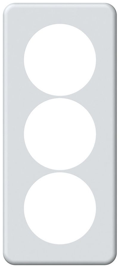 UP-Abdeckplatte origin 3×1 Ø58mm 92×212mm weiss