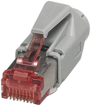 Feldstecker Phoenix Contact CUC-STD-C1PGY-S/R4E8:1 RJ45 8(8) CAT6 IDC grau/rot