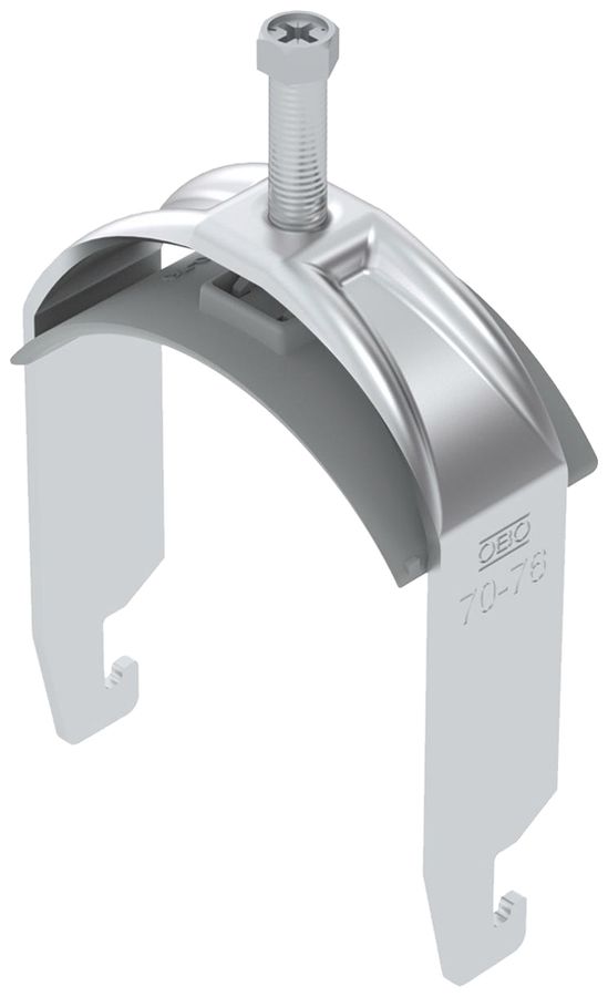 Fixation rapide BET 2056 pied à U matière synthétique 70…76mm 1×câble aluminium