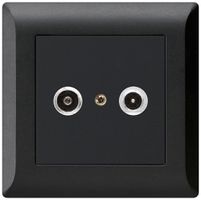 UP-Antennendose kallysto.line R/TV 11dB 2GHz schwarz