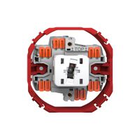 Leuchtdruckschalter Feller SNAPFIX® 6/1L Seitenlinse LS rot