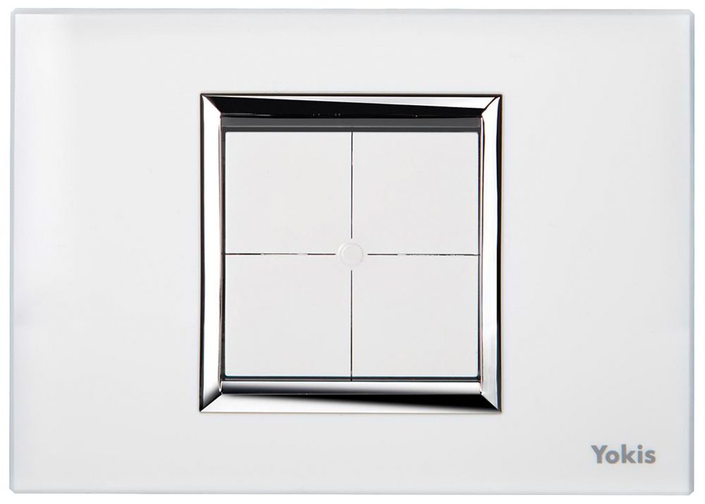 Émetteur mural RF AP Yokis TLM4T503, 4 touches blanc