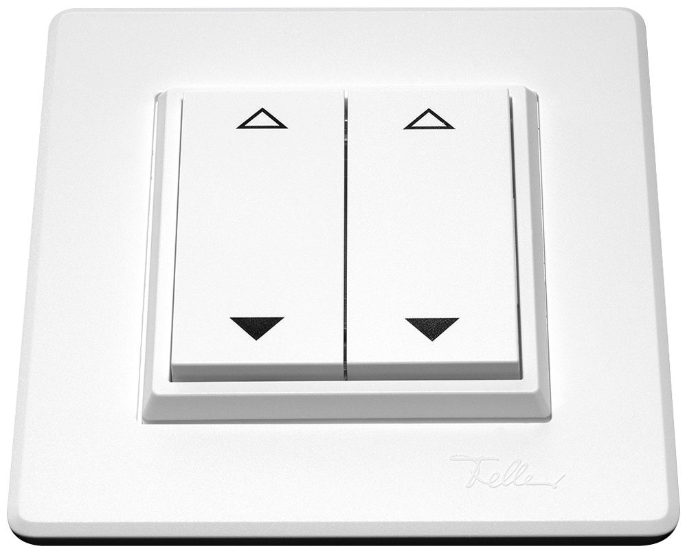 Poussoir RF AP ALADIN EnOcean EDIZIO.liv 4C/2T V/Λ sans piles blanc