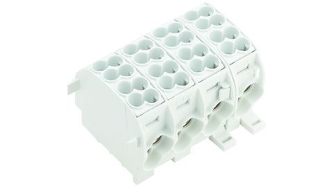 Verteilerblöcke Weidmüller, 25 mm², für Hutschiene TH35