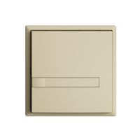 Poussoir ENC KNX 1× EDIZIOdue vanille RGB sans LED avec insert papier