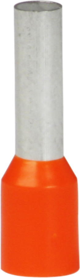 Embout de câble type B isolé 4mm²/10mm orange