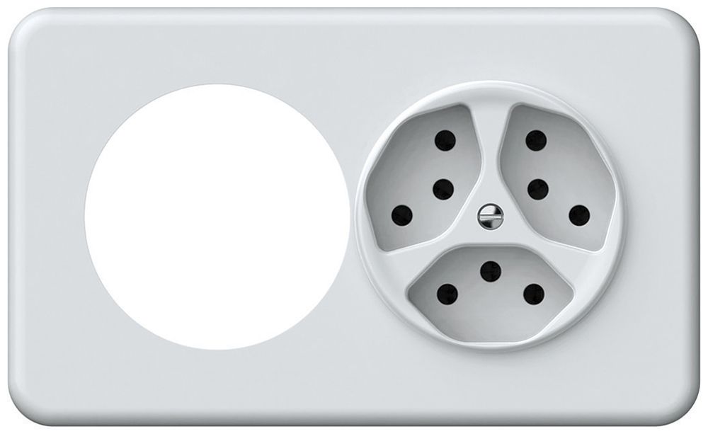 UP-Kombination origin Ø58mm + 3×T13 148×88mm weiss