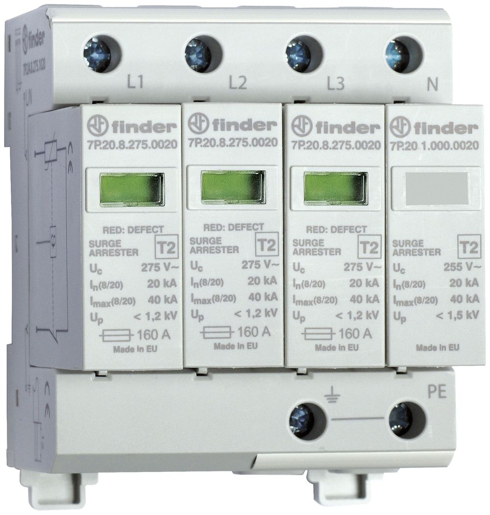 Limitatore di sovratensione SPD 2 TN-S,TT-rete 160A