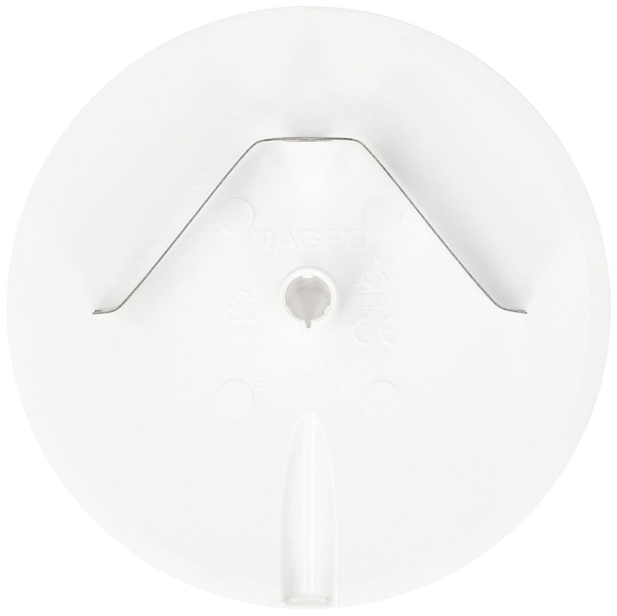 Rosace de plafond MH clips à ressort+entrée enfichable Ø98×9mm blanc