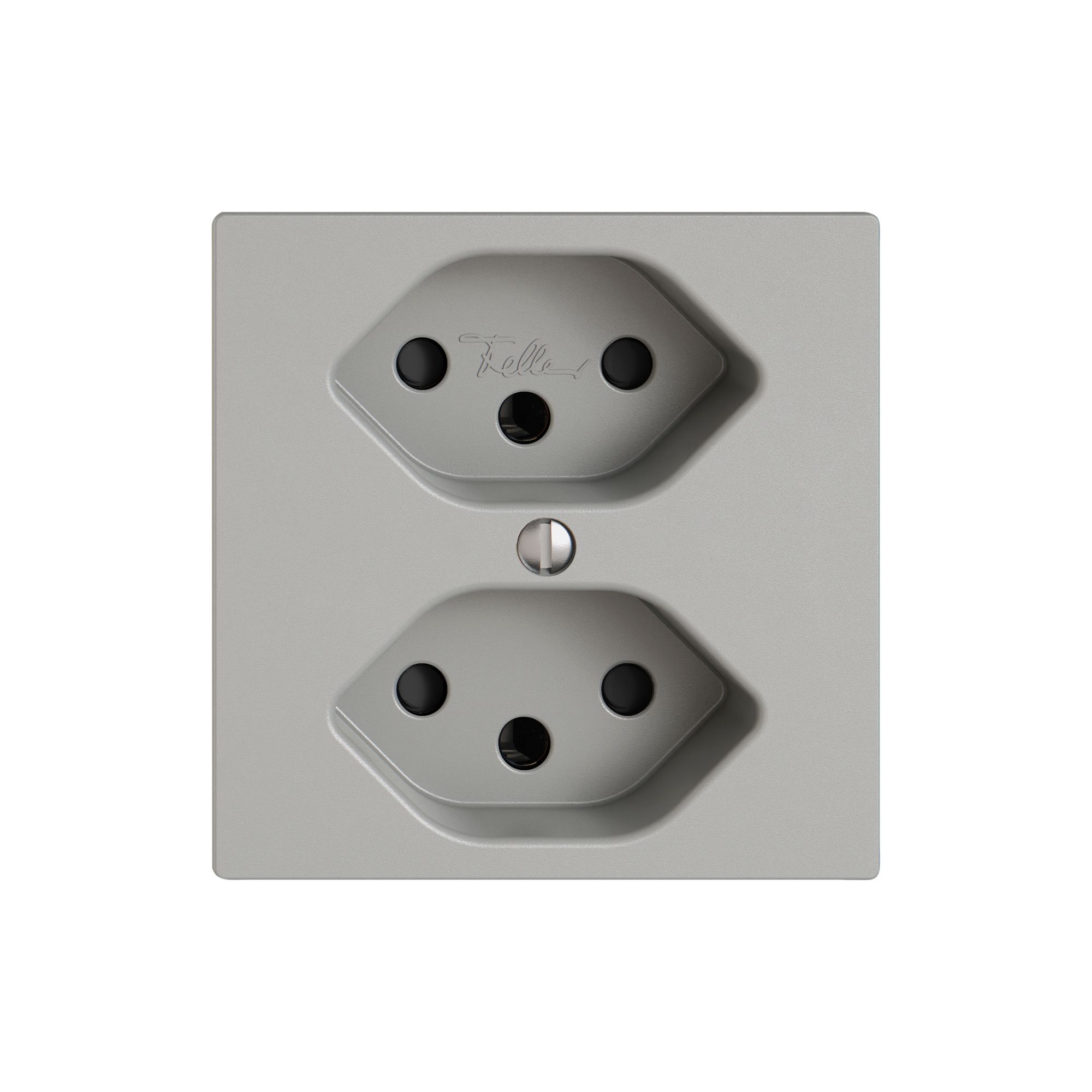 Prise EDIZIO.liv SNAPFIX® 2×T13 avec shutter grc