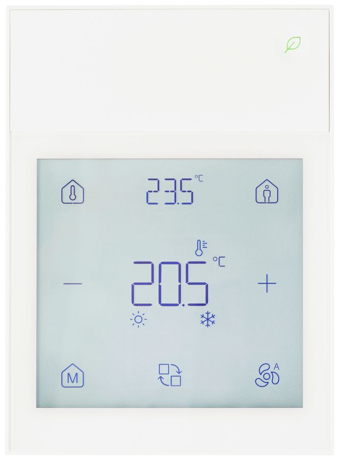 Apparecchio di comando KNX AP Siemens QMX6.P34 touch screen temp bianco