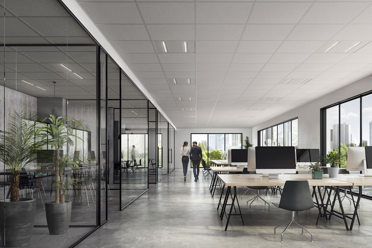 EB-LED-Deckenleuchte Sylvania OptiClip 600 26W 3100lm 830 IP40 weiss